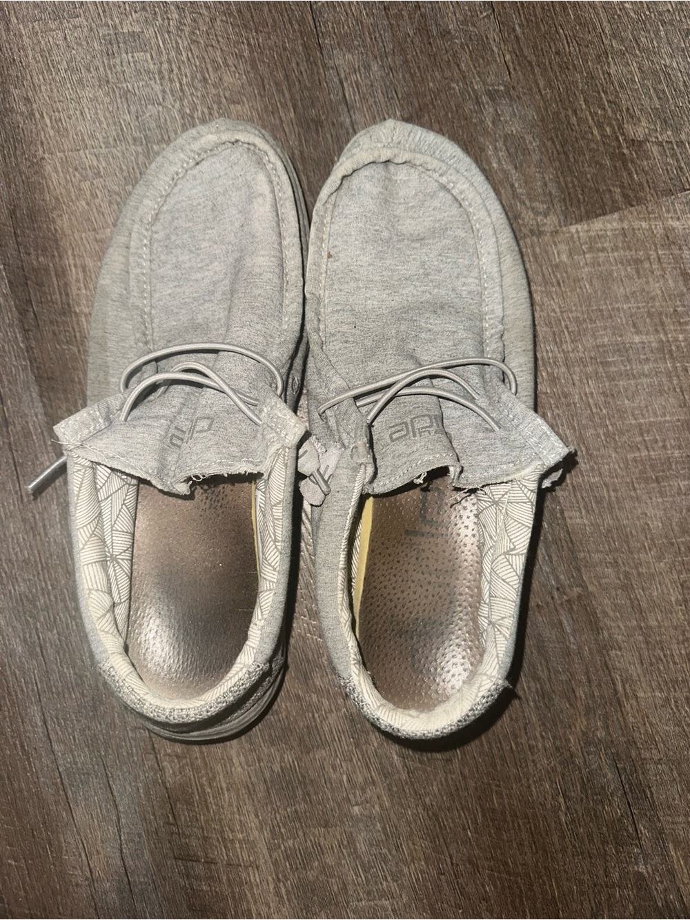 DUDE SHOES-Gray Casual Slip-On Shoes